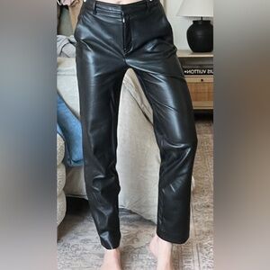 Aritzia Babaton leather trousers